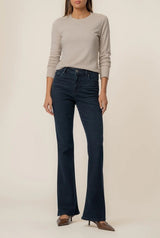 Euro Wash High-Rise Flare Leg Jeans