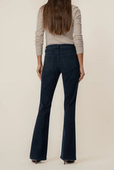 Euro Wash High-Rise Flare Leg Jeans