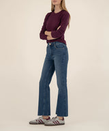 Chic High-Rise Fab Ab Ankle Flare Jeans
