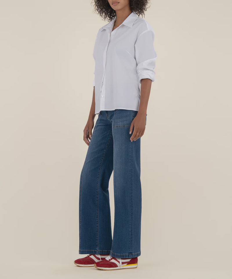 High-Rise Wide Leg Jeans