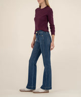 Medium Wash High-Rise Bootcut Jeans