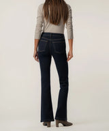 Dark Indigo Flare Jeans with Patch Pockets
