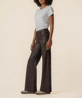 Chocolate Coated High-Rise Straight Leg Pants