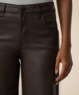Chocolate Coated High-Rise Straight Leg Pants