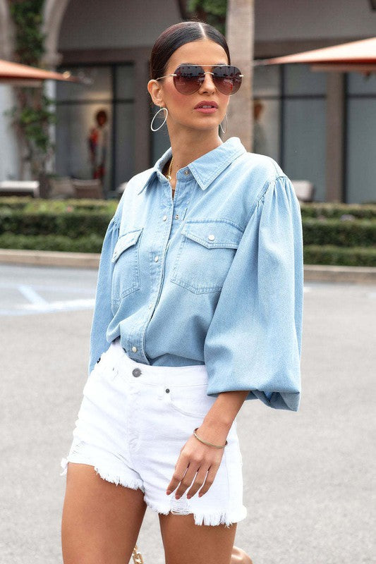 Denim Washed Shacket