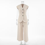 Khaki Two-Piece Set
