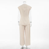 Khaki Two-Piece Set