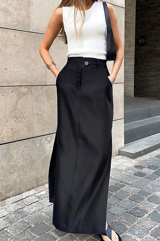 High Waist Maxi Skirt