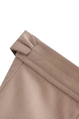 A-Line Midi Wrap Skirt