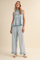 Wildflower Chambray Set