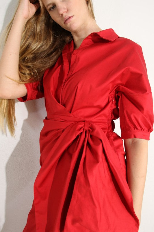 Big Tie Slit Dress