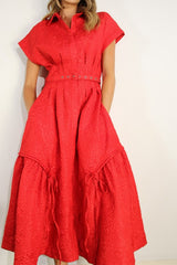 Embossed Long Dress