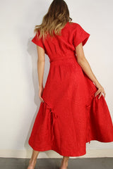 Embossed Long Dress