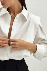Shoulder Line Fold Shirts