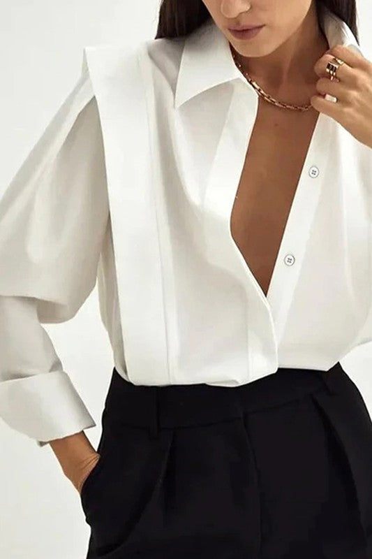 Shoulder Line Fold Shirts