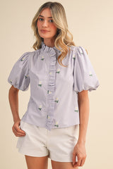 The Lavender Garden Blouse