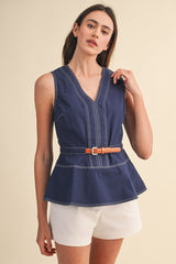 The Hamptons Peplum Top