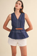 The Hamptons Peplum Top