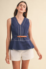 The Hamptons Peplum Top