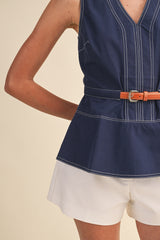 The Hamptons Peplum Top
