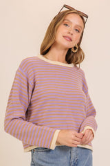 Soft Striped Knit Sweater