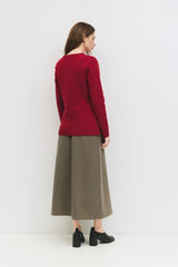 Button-Front Knit Sweater (2 Color Ways)