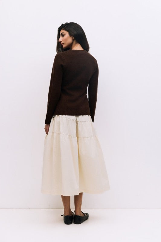 Button-Front Knit Sweater (2 Color Ways)