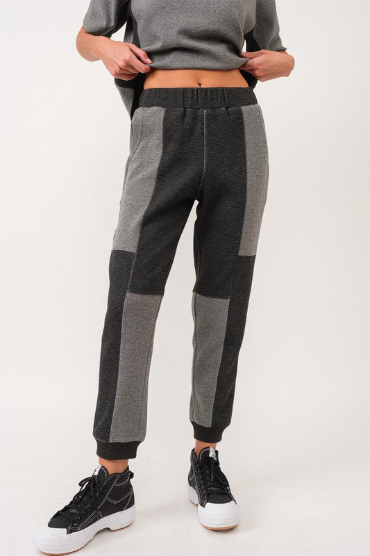 Color Block Relaxed Jogger Pant