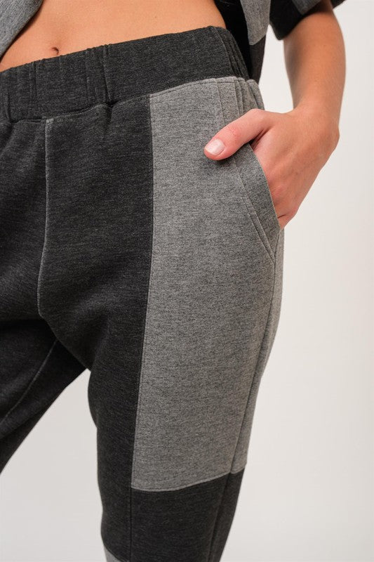 Color Block Relaxed Jogger Pant