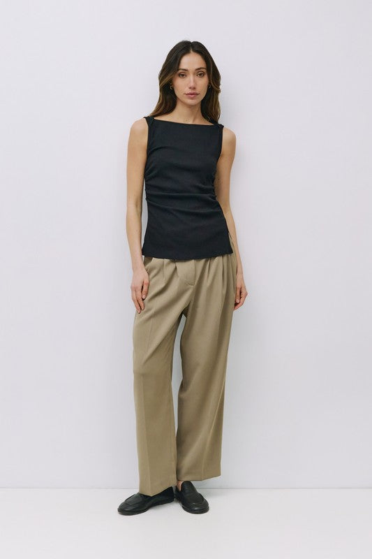 High-Waisted Tailored Pants (2 Color Ways)