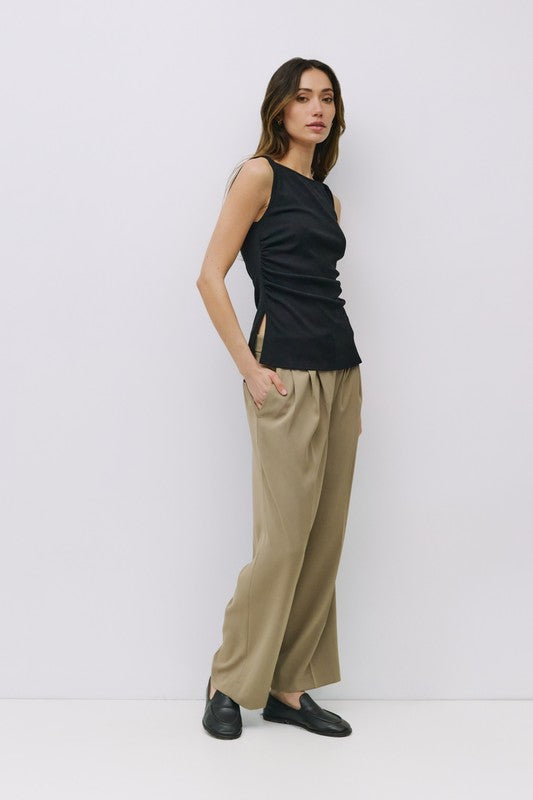 High-Waisted Tailored Pants (2 Color Ways)