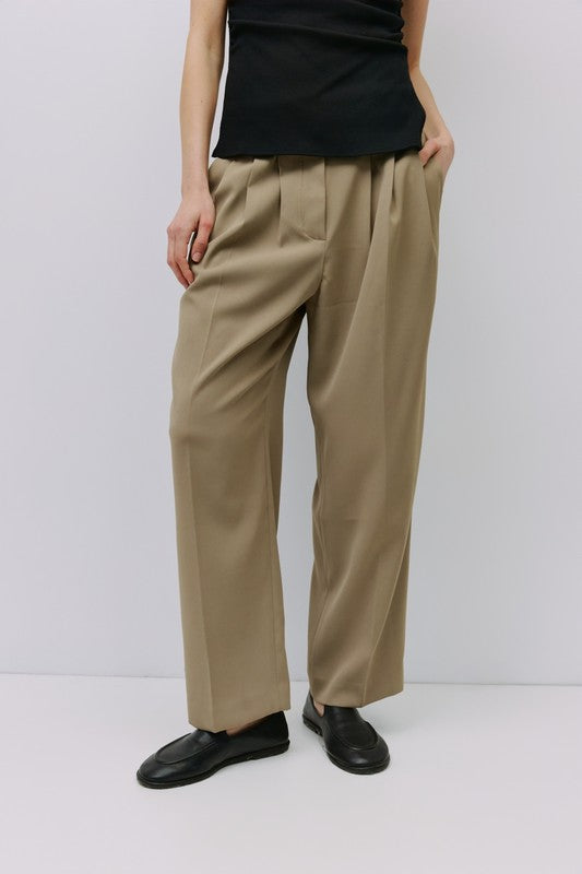 High-Waisted Tailored Pants (2 Color Ways)