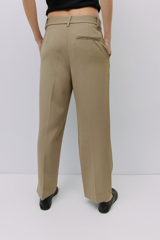 High-Waisted Tailored Pants (2 Color Ways)