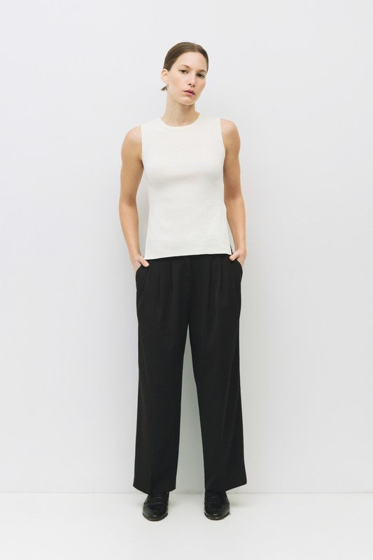 High-Waisted Tailored Pants (2 Color Ways)