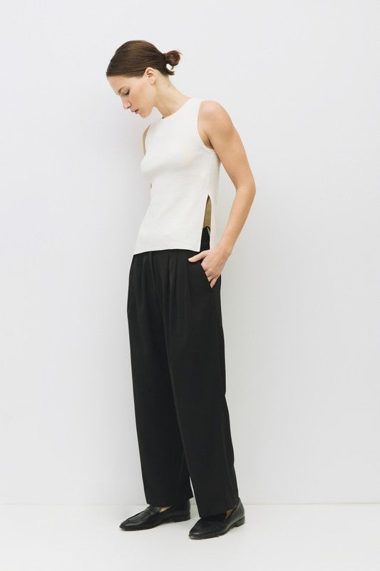 High-Waisted Tailored Pants (2 Color Ways)