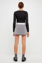 Square Neck Shoulder Pad Body Suit