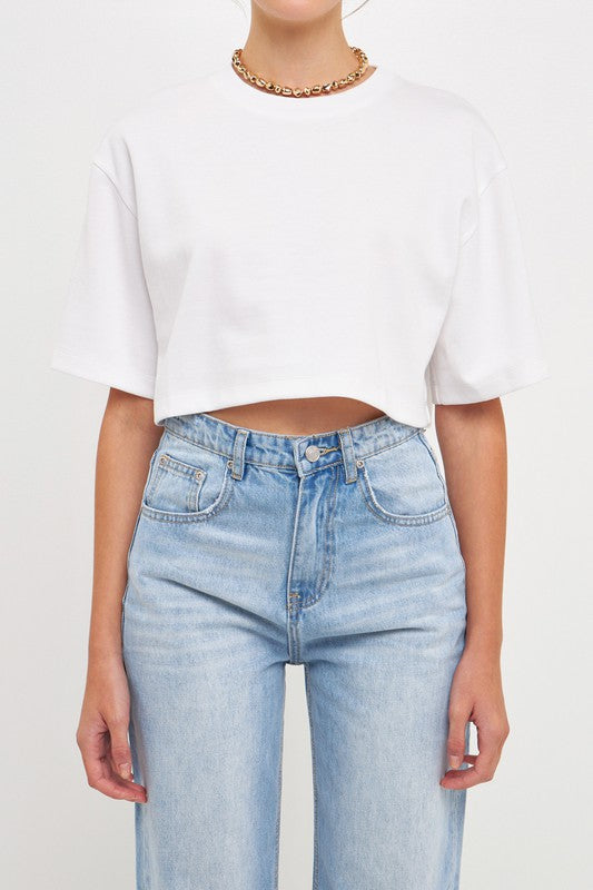 Soft Boxy Cropped T-Shirt
