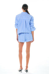 Striped Balloon Shorts