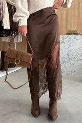 Asymmetrical Layered Midi Skirt
