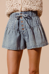High Waist Denim Shorts