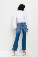 Medium Rise Kick Flare Denim