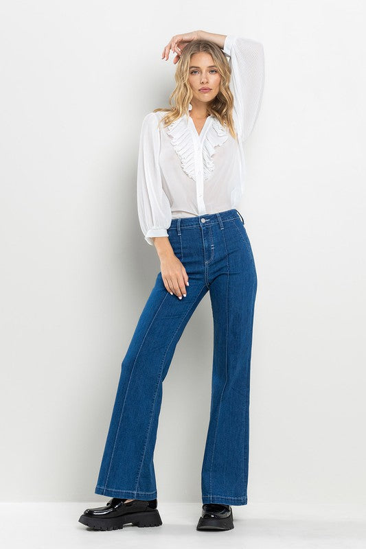 High Rise Center Seam Denim