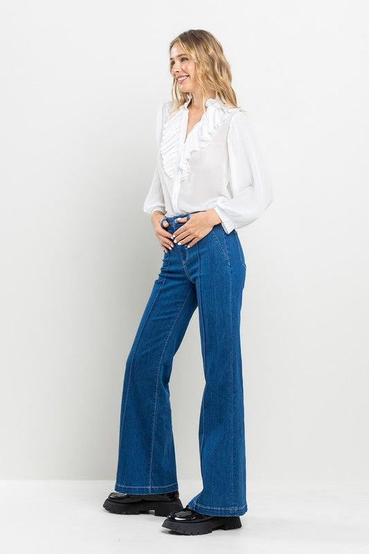 High Rise Center Seam Denim