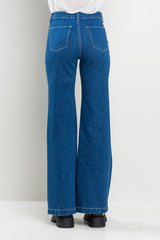 High Rise Center Seam Denim