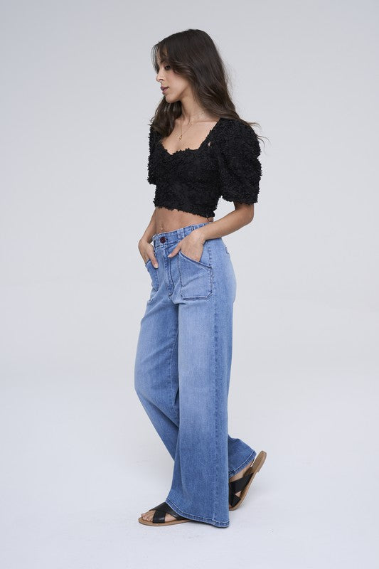 Ultra Stretch Welt Pocket Jeans