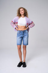 High Rise Long Inseam Shorts
