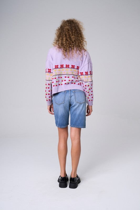 High Rise Long Inseam Shorts