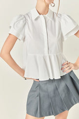 Peplum Shirt Top
