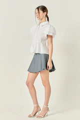 Peplum Shirt Top