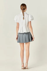 Peplum Shirt Top